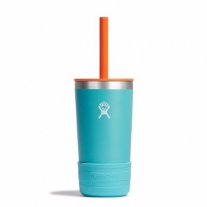 Hydro Flask 12 oz Kids Tumbler w/ Straw Lid Tumbler Seaspray | 83YCEMOXK