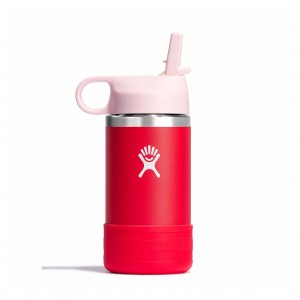 Hydro Flask 12 oz Kids Wide Mouth w/ Straw Cap Bottles Goji | 31TLBWPEH