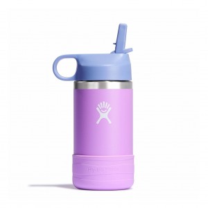 Hydro Flask 12 oz Kids Wide Mouth w/ Straw Cap Bottles Anemone | 15MRXBOFL