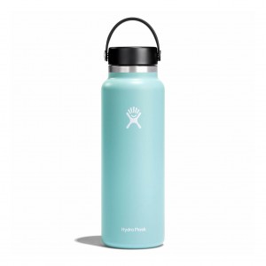 Hydro Flask 20 oz Wide Mouth Bottles Dew | 84CLZANIS