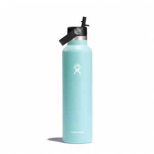 Hydro Flask 24 oz Standard Mouth with Flex Straw Cap Bottles Dew | 56XJQPUMY