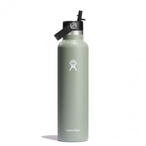 Hydro Flask 24 oz Standard Mouth with Flex Straw Cap Bottles Agave | 54CSNLAPX