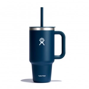 Hydro Flask 32 oz All Around Travel Tumbler Travel Tumbler Indigo | 06AJMGSFI