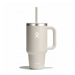 Hydro Flask 32 oz All Around Travel Tumbler Travel Tumbler Oat | 78JAFZXPK