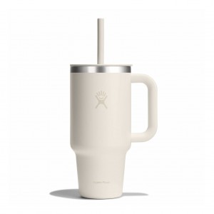 Hydro Flask 32 oz All Around Travel Tumbler Travel Tumbler Ivory | 87RTKJASZ