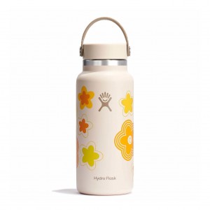 Hydro Flask 32 oz Wide Mouth Bottles Happy Days | 84VNIRPBS
