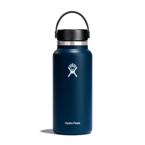 Hydro Flask 32 oz Wide Mouth Bottles Indigo | 94IVTCQHZ