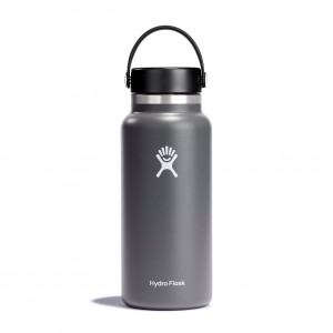 Hydro Flask 32 oz Wide Mouth Bottles Stone | 91PCFWQIB