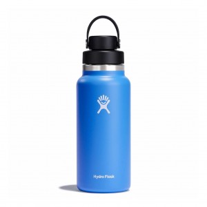 Hydro Flask 32 oz Wide Mouth with Flex Chug Cap Bottles Cascade | 06RSXFUIP