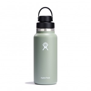 Hydro Flask 32 oz Wide Mouth with Flex Chug Cap Bottles Agave | 95DYEKJIO