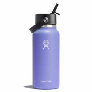 Hydro Flask 32 oz Wide Mouth with Flex Straw Cap Bottles Lupine | 38ZMGPJLK