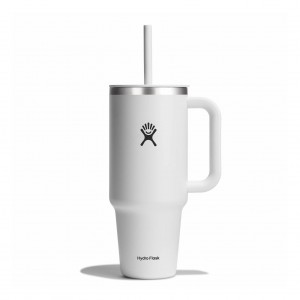 Hydro Flask 40 oz All Around Travel Tumbler Travel Tumbler Weiß | 41QPBVHZO