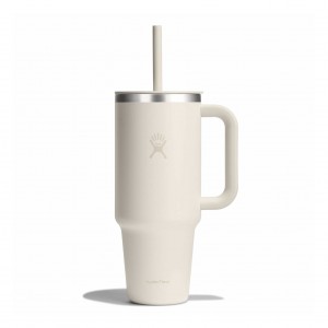 Hydro Flask 40 oz All Around Travel Tumbler Travel Tumbler Ivory | 35OQSXURN