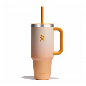 Hydro Flask 40 oz All Around Travel Tumbler Travel Tumbler Ginger Ombre | 95UWQSPFV