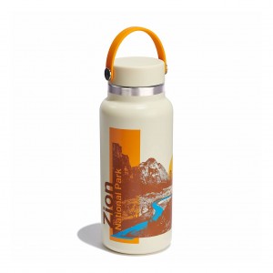 Hydro Flask National Park Foundation 32 oz Wide Mouth Bottles Zion | 83XEKDHPW
